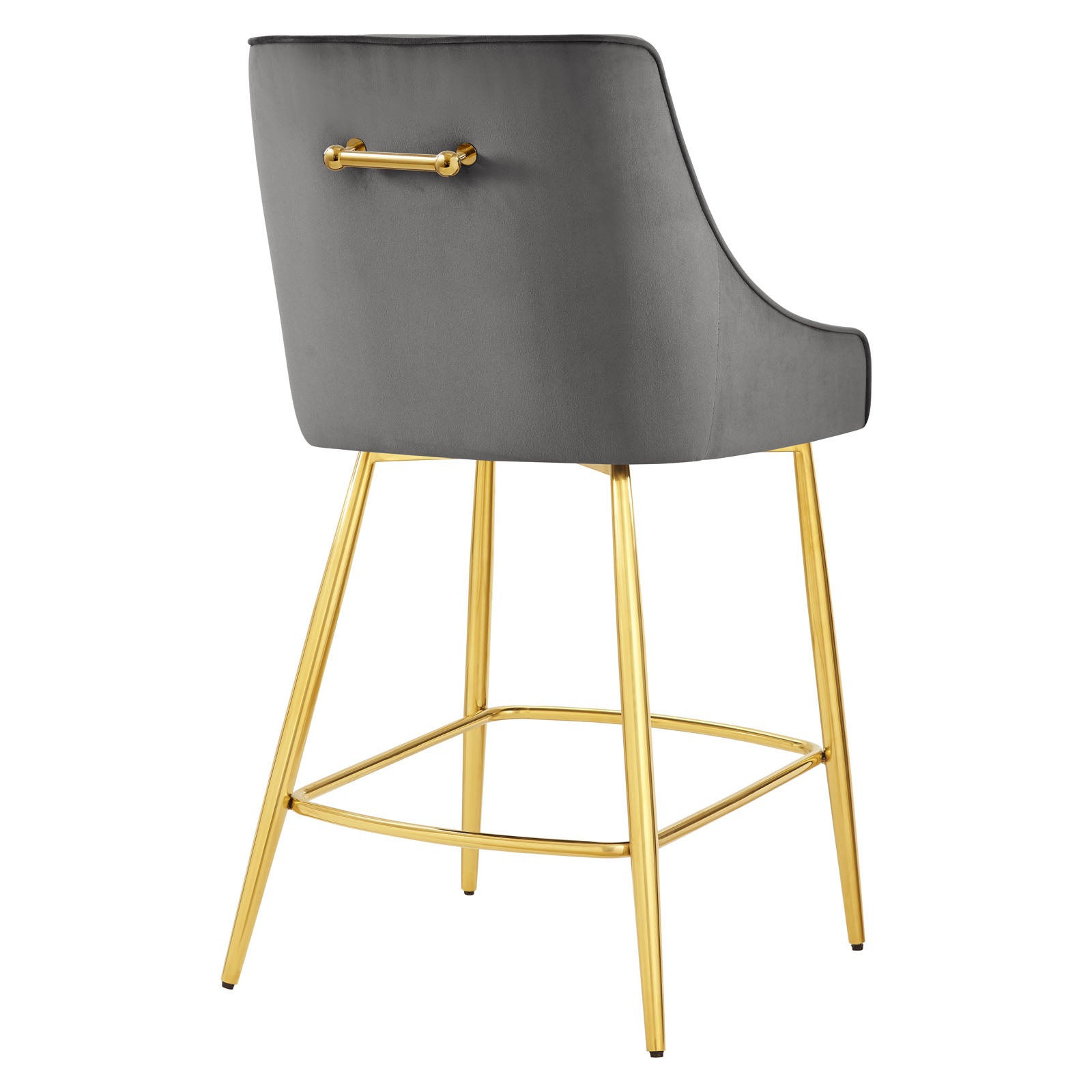 Discern Performance Velvet Counter Stool By HouseBean