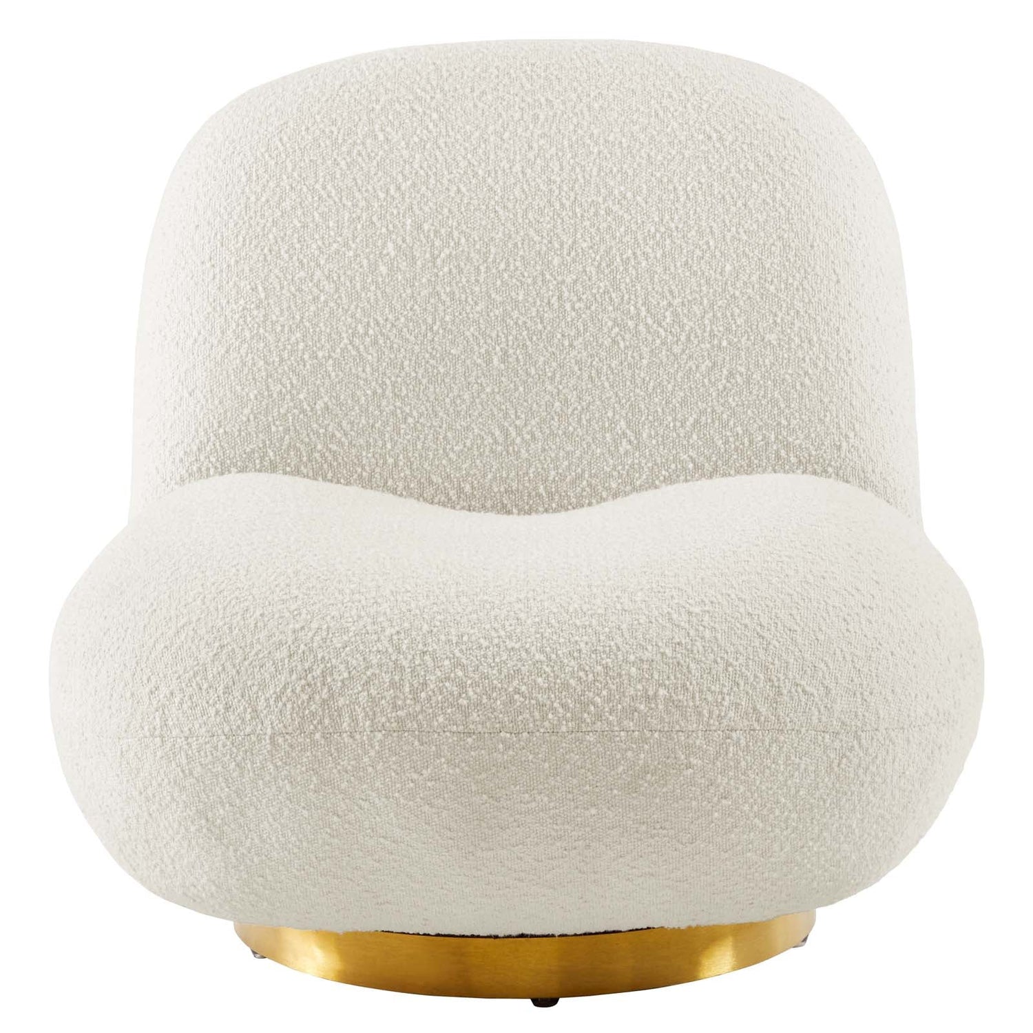 Kindred Boucle Upholstered Swivel Chair By HouseBean