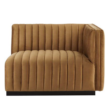 Conjure Channel Tufted Performance Velvet Right-Arm Chair by Modway