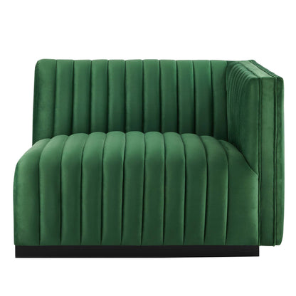 Conjure Channel Tufted Performance Velvet Right-Arm Chair by Modway