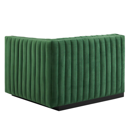 Conjure Channel Tufted Performance Velvet Right-Arm Chair by Modway