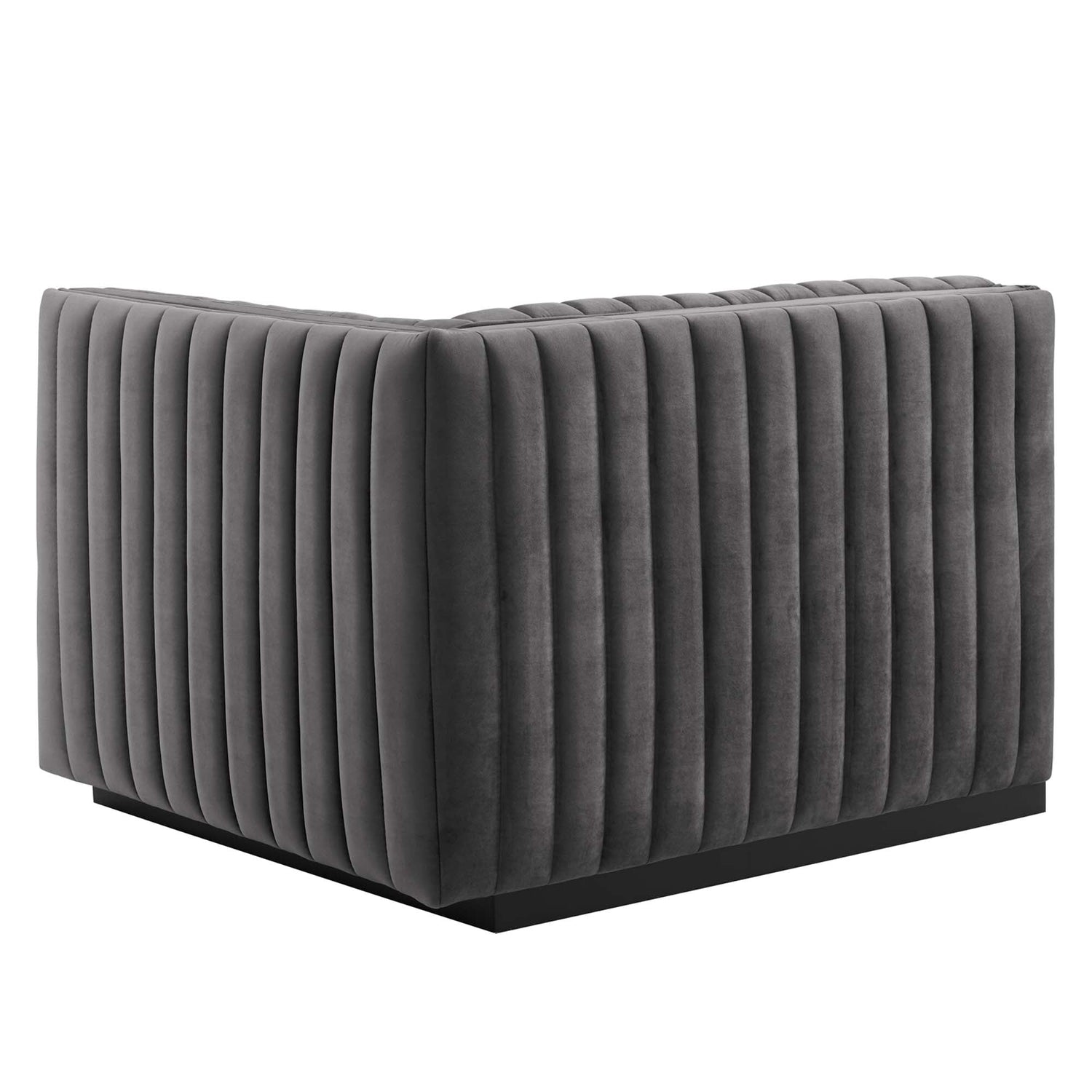 Conjure Channel Tufted Performance Velvet Right-Arm Chair by Modway
