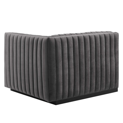 Conjure Channel Tufted Performance Velvet Right-Arm Chair by Modway
