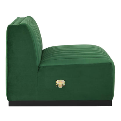 Conjure Channel Tufted Performance Velvet Armless Chair by Modway