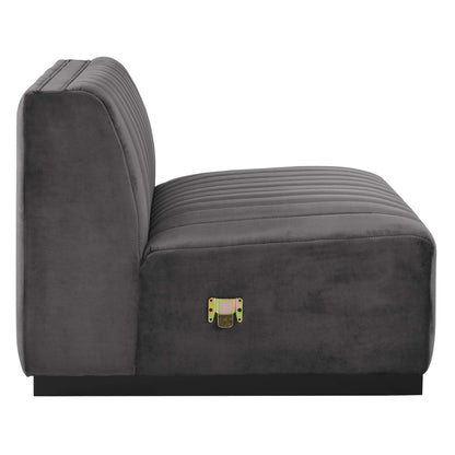 Conjure Channel Tufted Performance Velvet Armless Chair by Modway