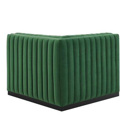 Conjure Channel Tufted Performance Velvet Left Corner Chair by Modway