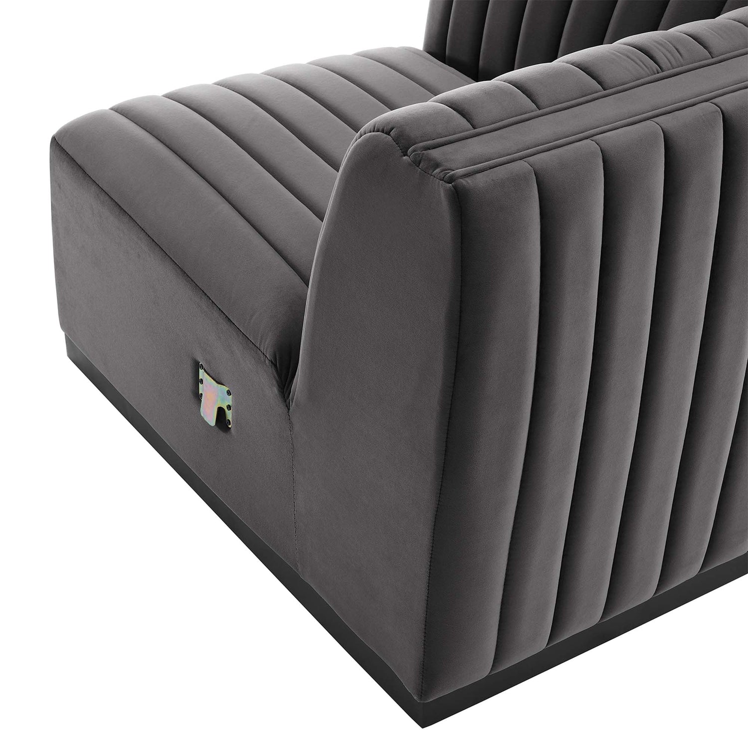 Conjure Channel Tufted Performance Velvet Left Corner Chair by Modway