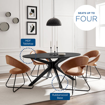 Traverse 63&quot; Oval Dining Table By HouseBean