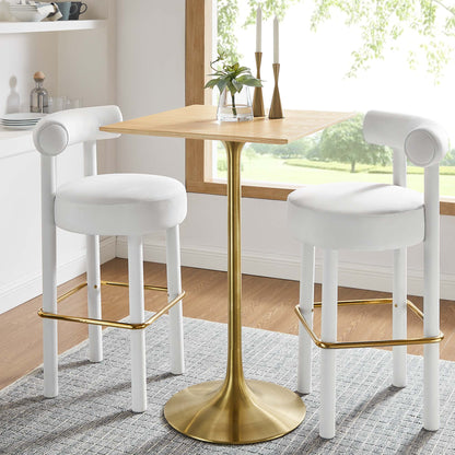 Lippa Square Wood Bar Table by Modway