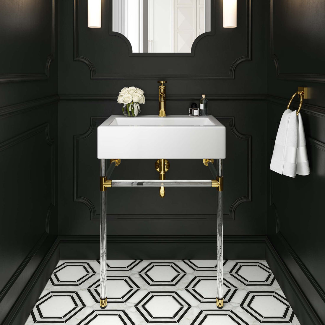 Redeem Wall-Mount Bathroom Vanity Basin Included by Modway