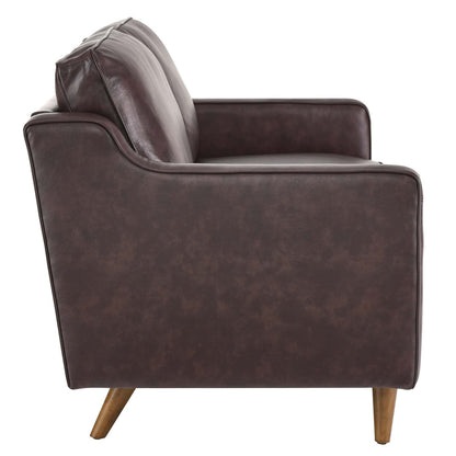 Impart Genuine Leather Loveseat By HouseBean