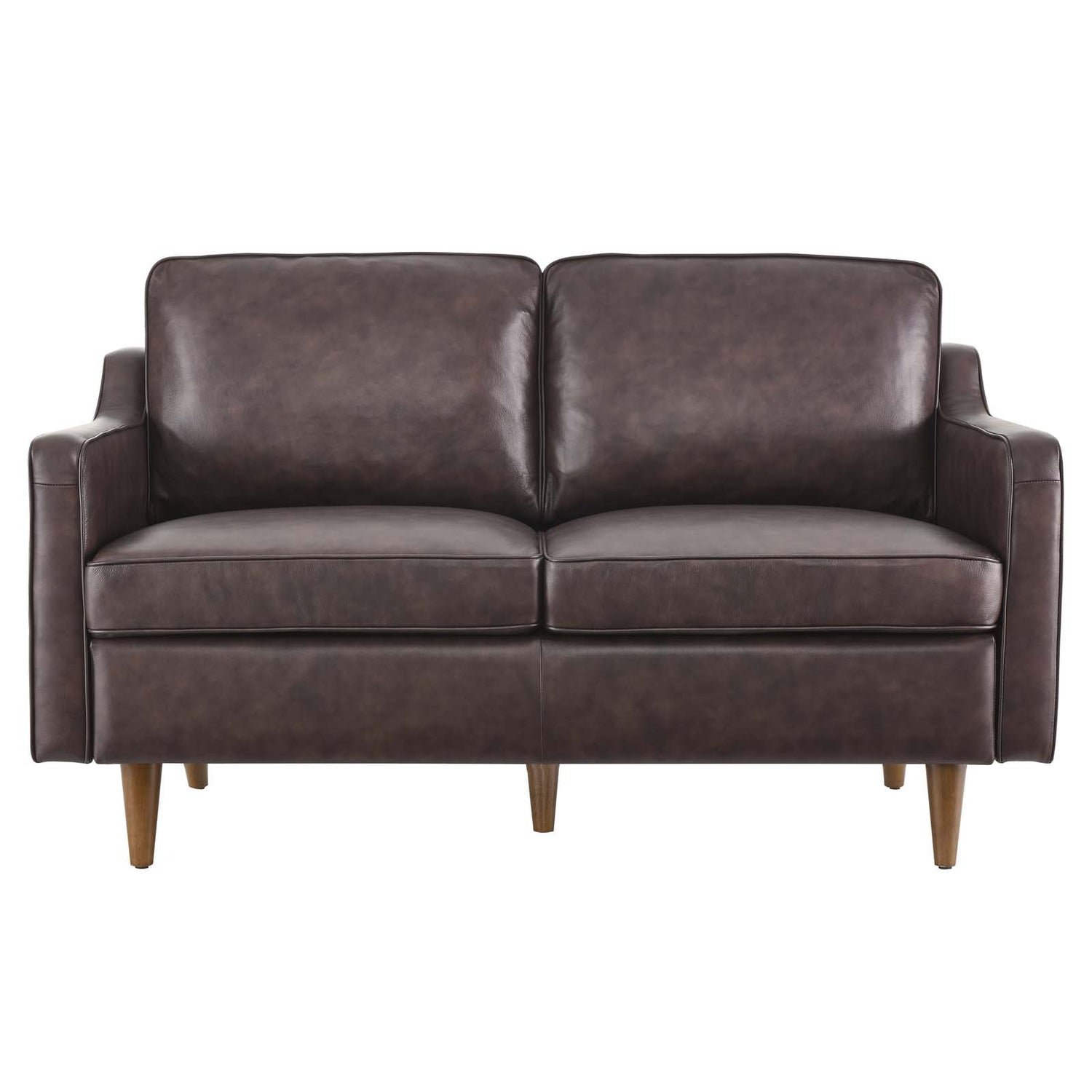 Impart Genuine Leather Loveseat By HouseBean