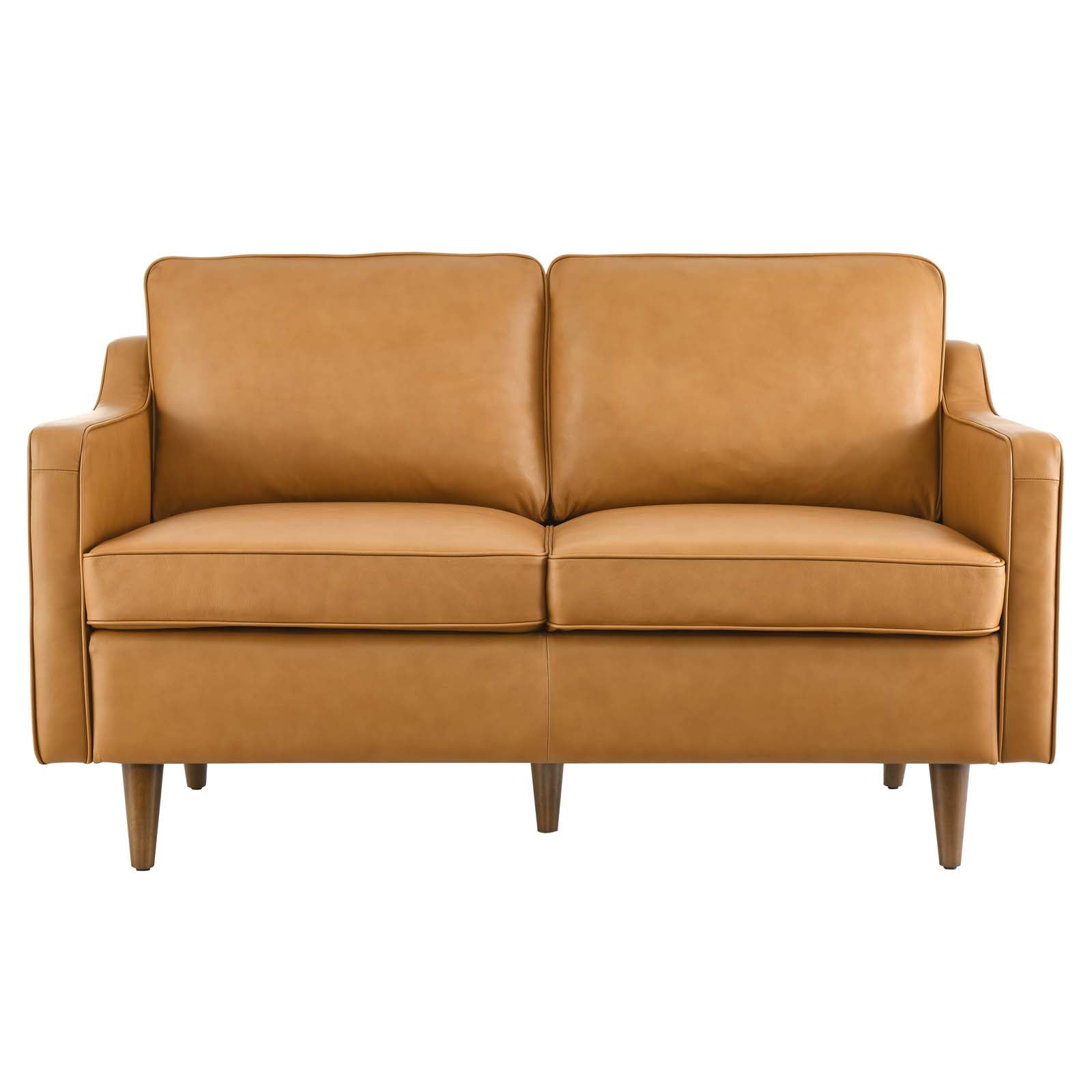 Impart Genuine Leather Loveseat By HouseBean