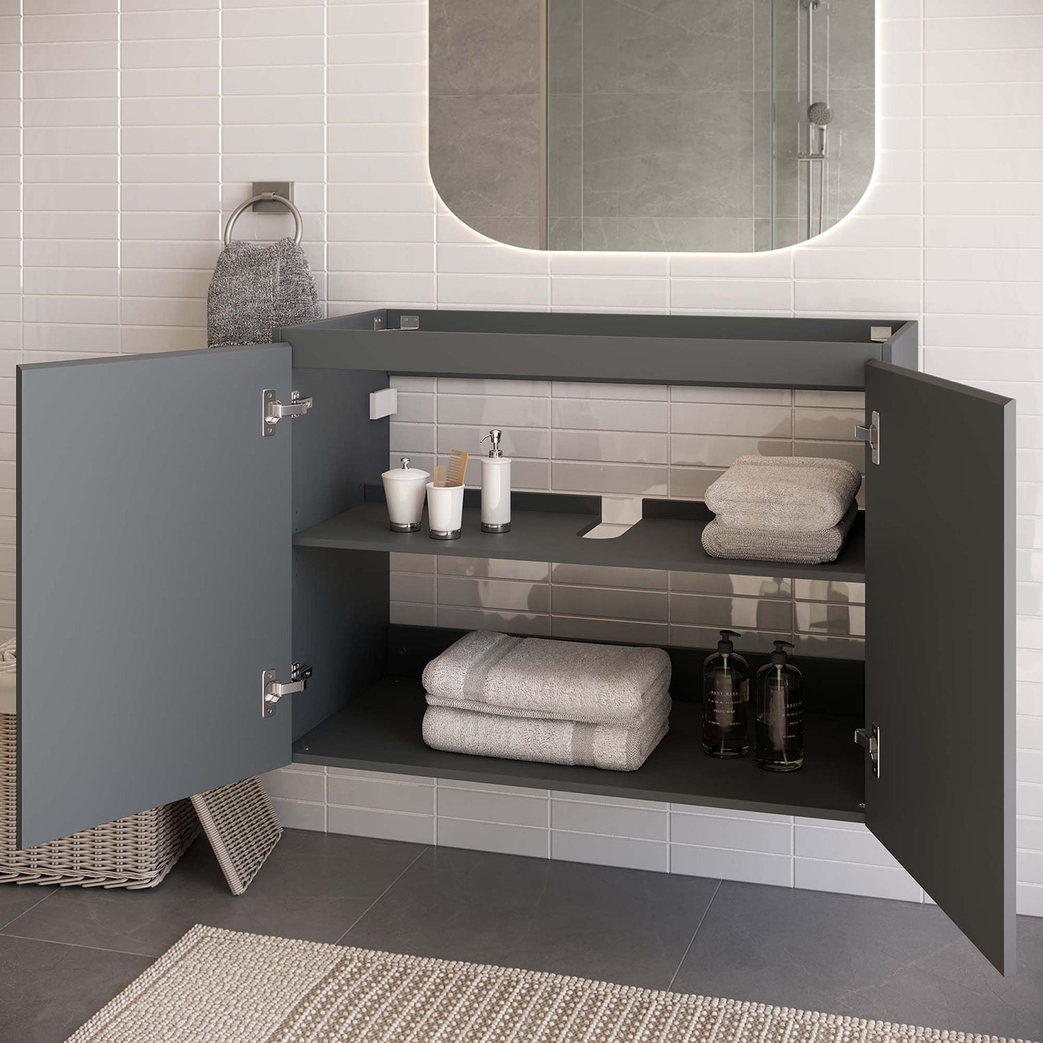 Bryn Wall-Mount Bathroom Cabinet Basin Not Included by Modway