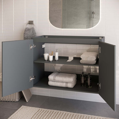 Bryn Wall-Mount Bathroom Cabinet Basin Not Included by Modway