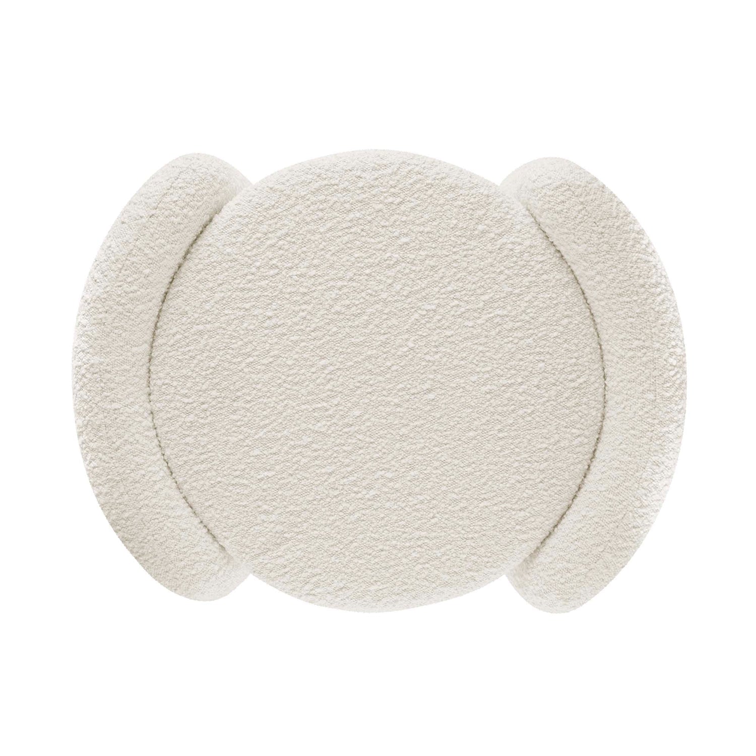 Nebula Boucle Upholstered Upholstered Ottoman by Modway