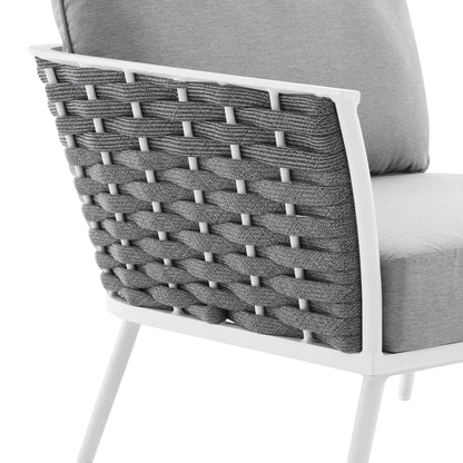 Stance Outdoor Patio Aluminum Left-Facing Armchair By HouseBean