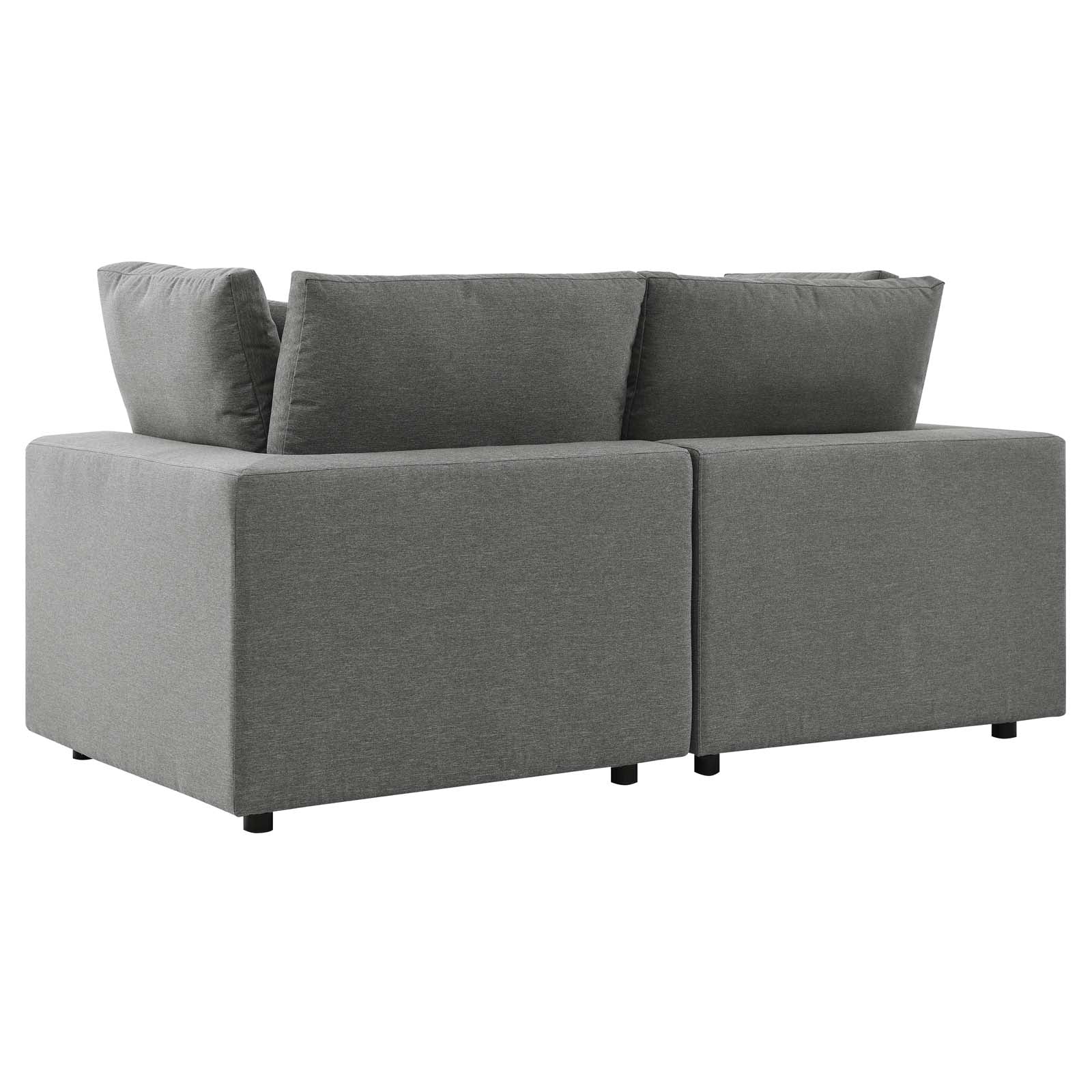 Commix Outdoor Patio Overstuffed Outdoor Patio Loveseat By HouseBean