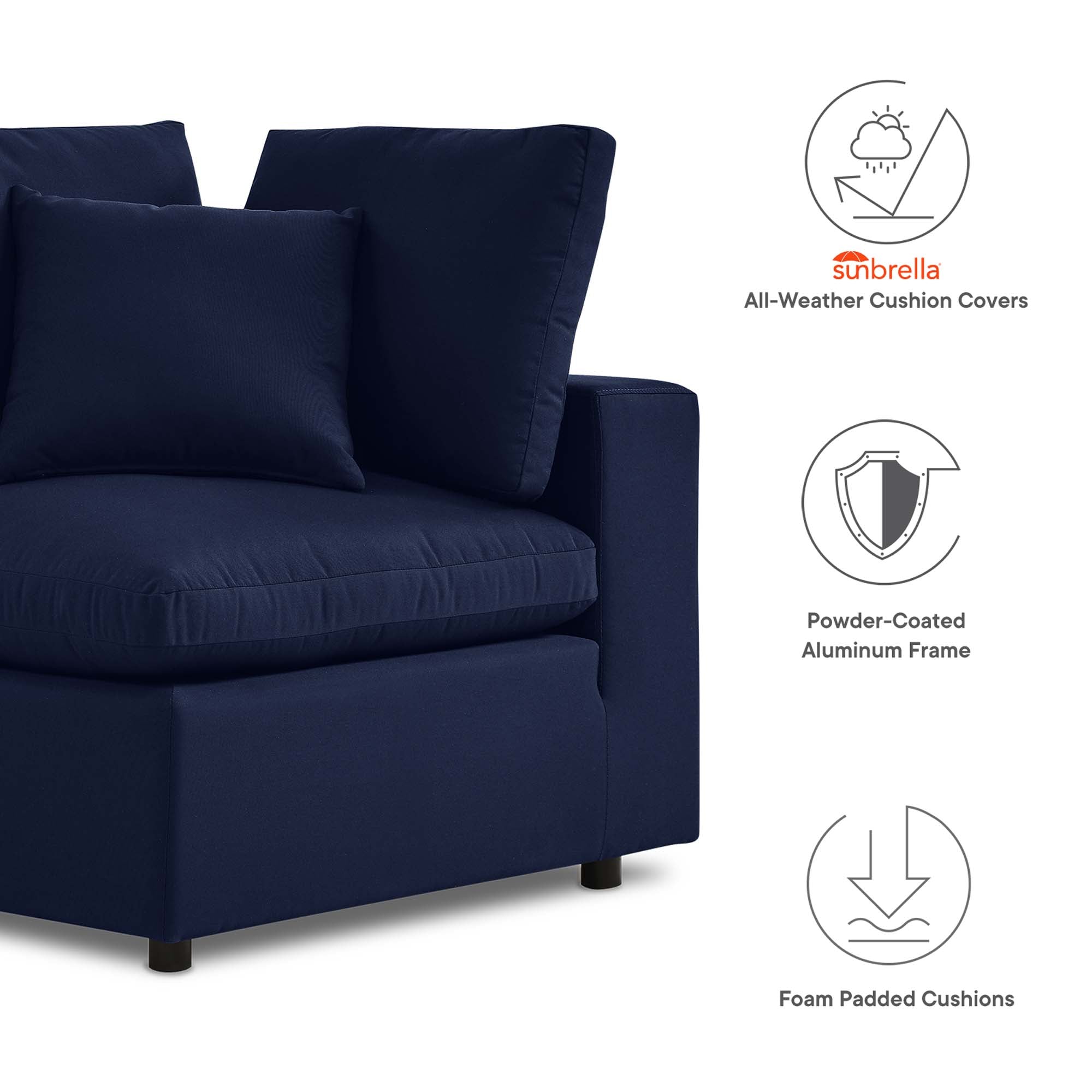 Commix Sunbrella¬Æ Outdoor Patio Sofa by Modway