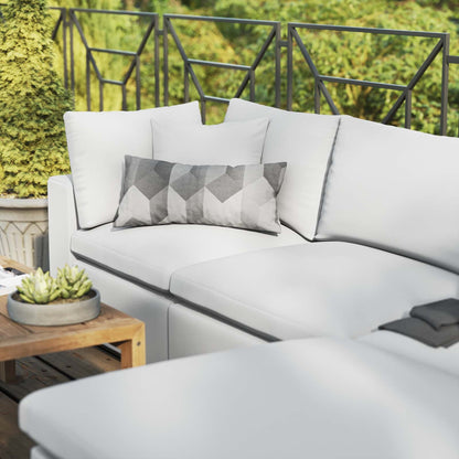 Commix 4-Piece Outdoor Patio Sectional Sofa By HouseBean