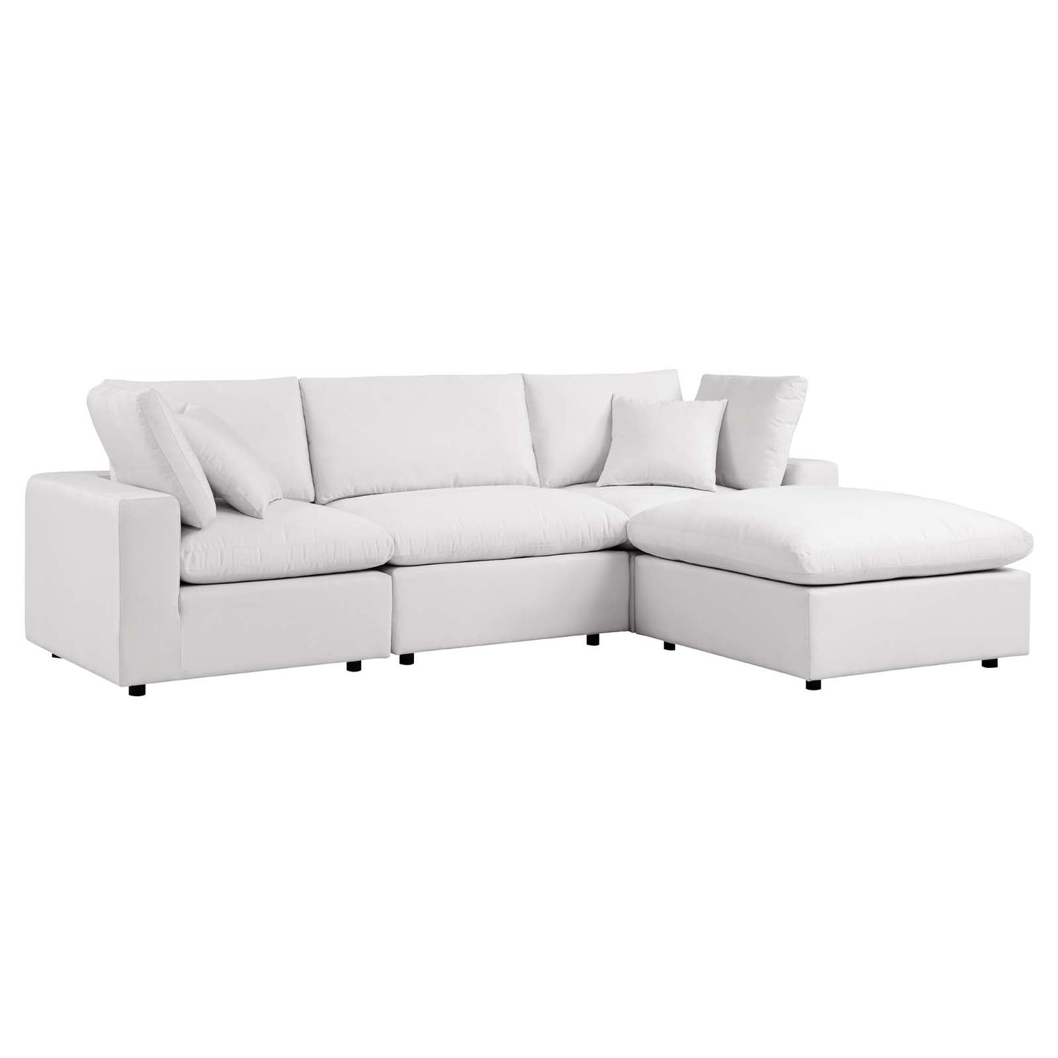 Commix 4-Piece Outdoor Patio Sectional Sofa By HouseBean