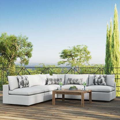 Commix 5-Piece Outdoor Patio Sectional Sofa by Modway