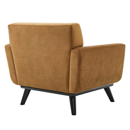 Engage Performance Velvet Armchair By HouseBean