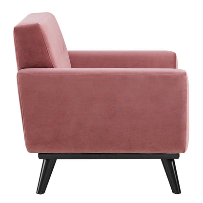 Engage Performance Velvet Armchair By HouseBean