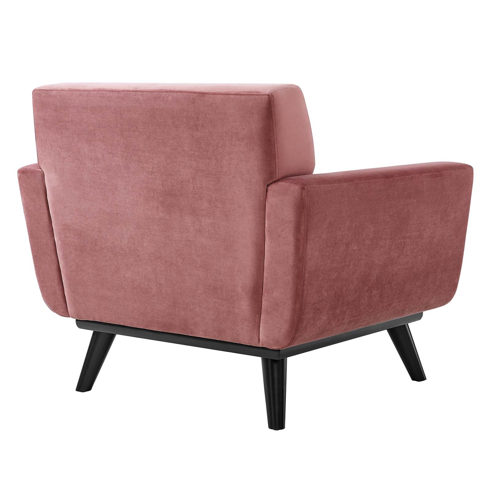 Engage Performance Velvet Armchair By HouseBean