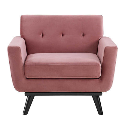 Engage Performance Velvet Armchair By HouseBean