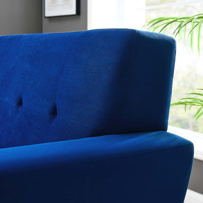 Engage Performance Velvet Armchair By HouseBean