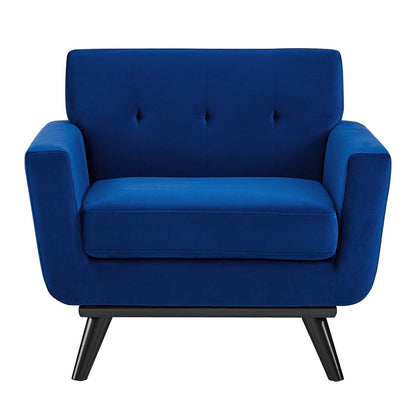 Engage Performance Velvet Armchair By HouseBean