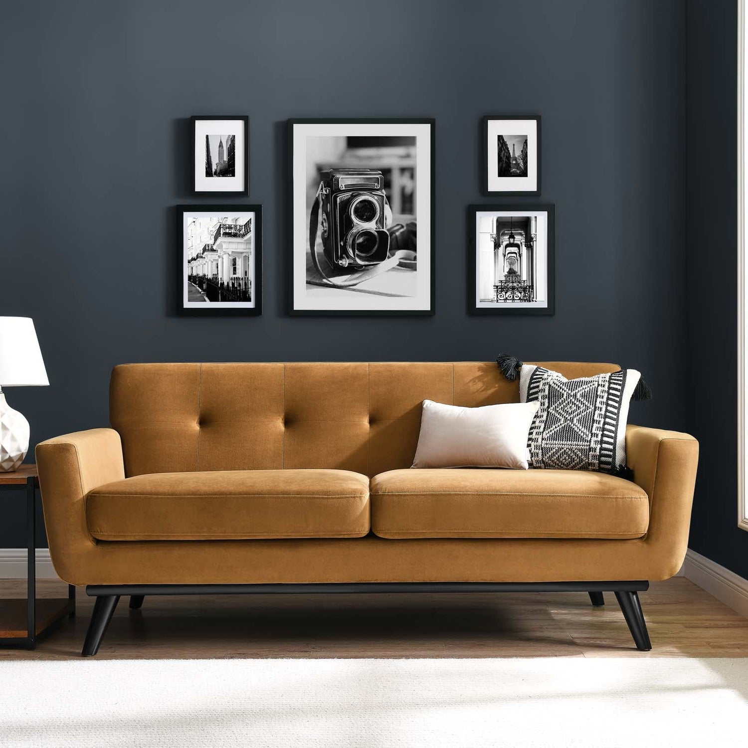 Engage Performance Velvet Loveseat By HouseBean