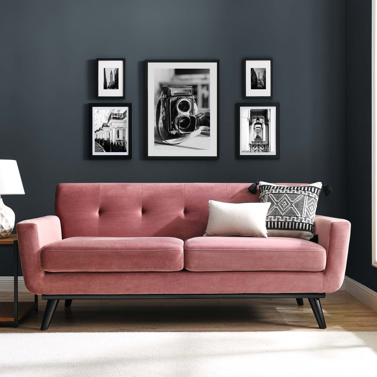 Engage Performance Velvet Loveseat By HouseBean