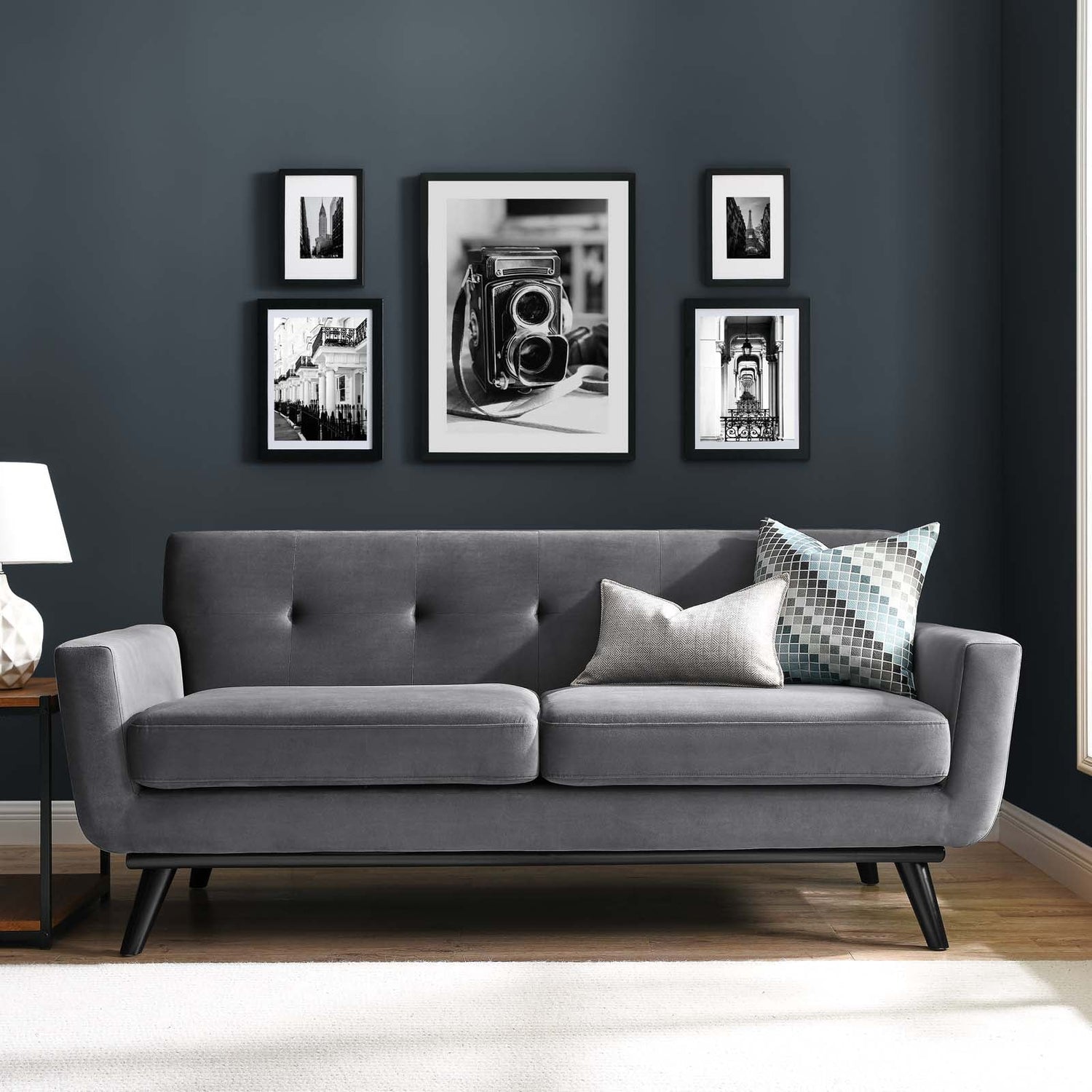 Engage Performance Velvet Loveseat By HouseBean