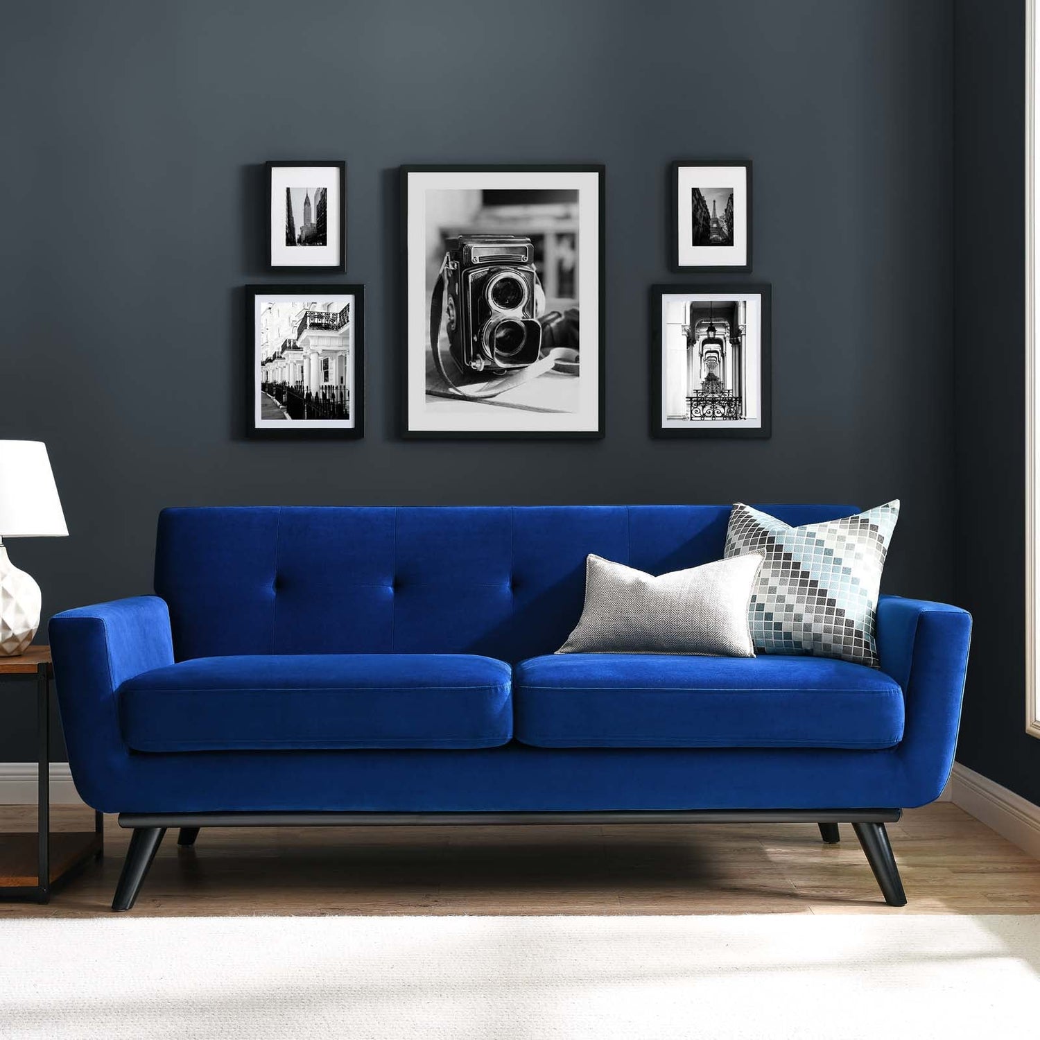 Engage Performance Velvet Loveseat By HouseBean