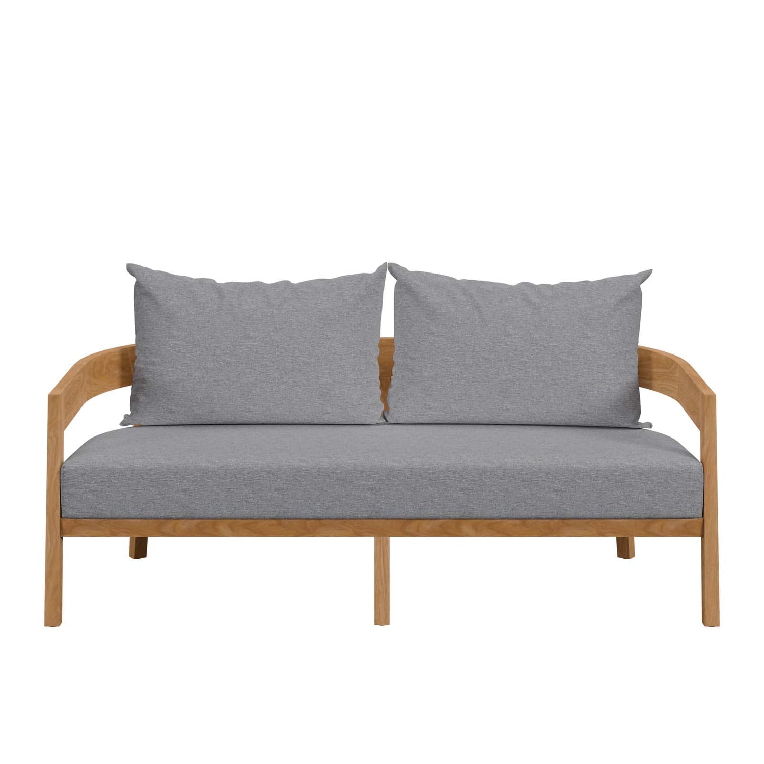 Brisbane Teak Wood Outdoor Patio Loveseat By HouseBean