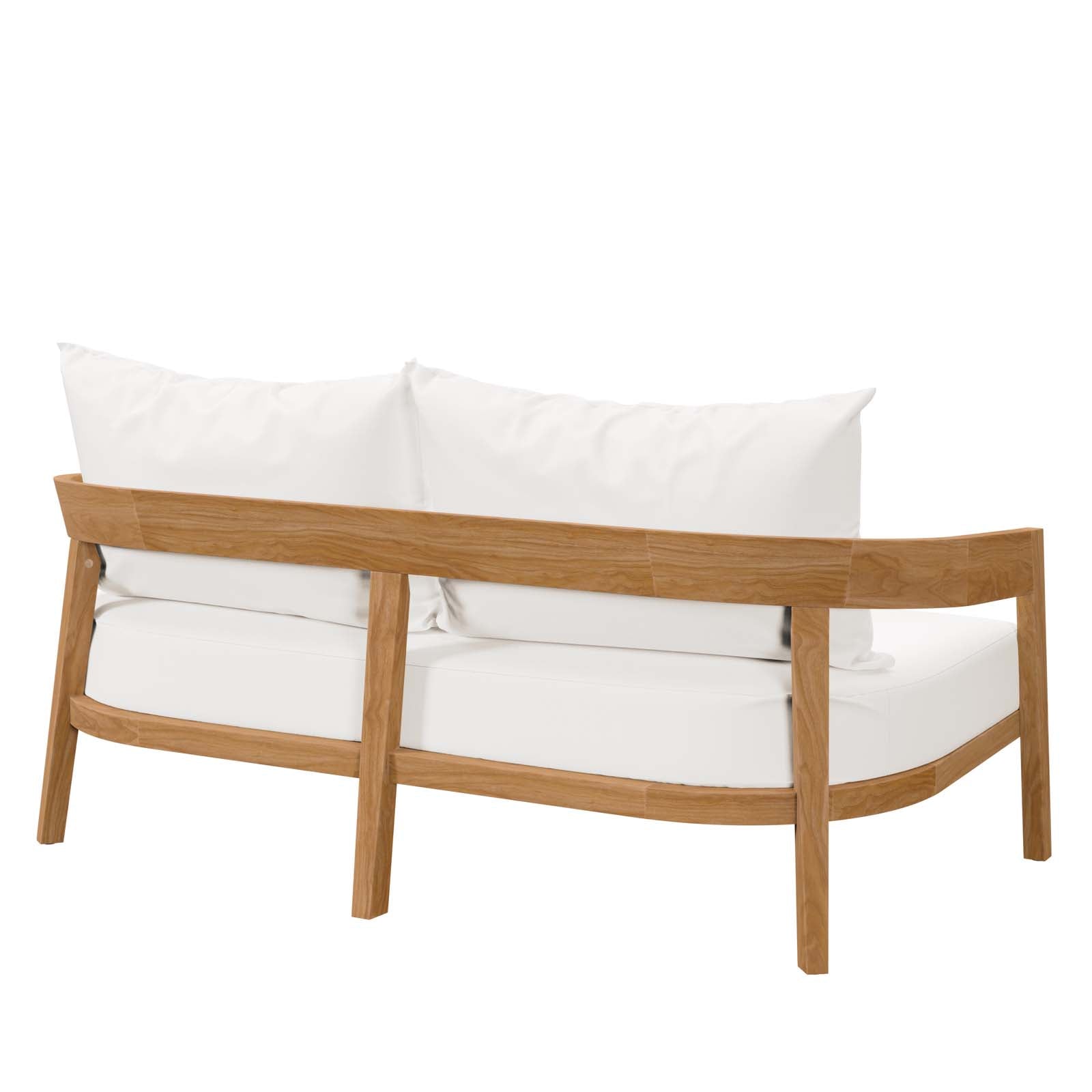 Brisbane Teak Wood Outdoor Patio Loveseat By HouseBean