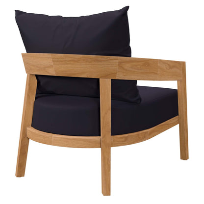 Brisbane Teak Wood Outdoor Patio Armchair By HouseBean