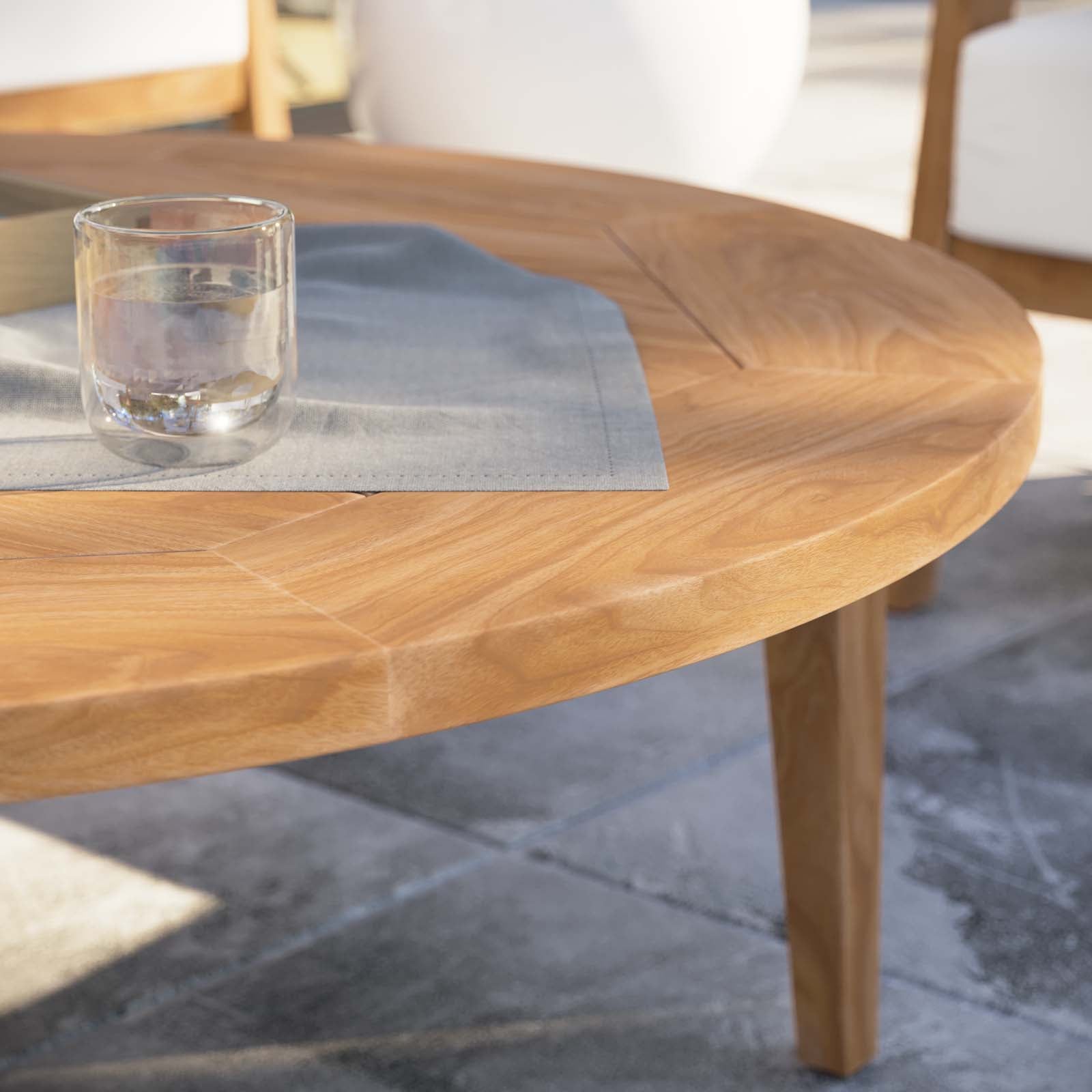 Brisbane Teak Wood Outdoor Patio Coffee Table By HouseBean