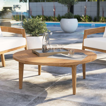 Brisbane Teak Wood Outdoor Patio Coffee Table By HouseBean