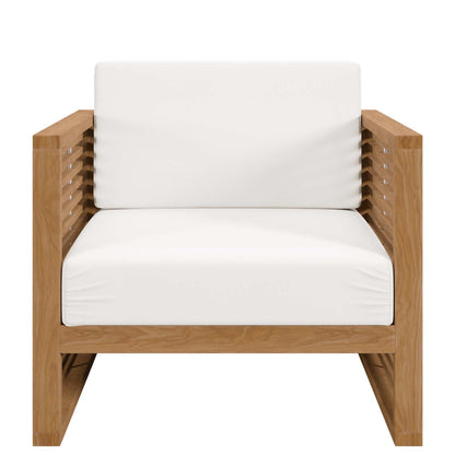 Carlsbad Teak Wood Outdoor Patio Armchair By HouseBean