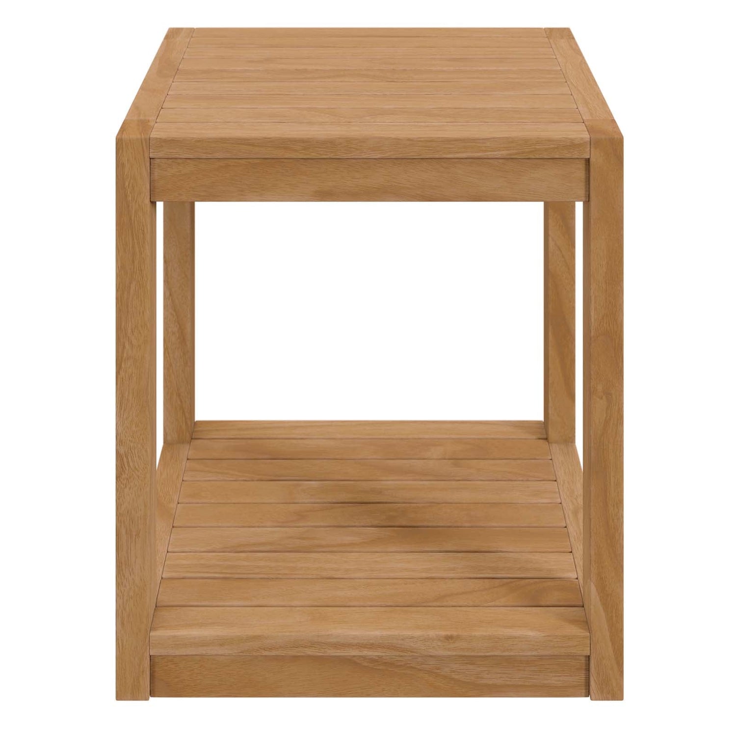 Carlsbad Teak Wood Outdoor Patio Side Table By HouseBean