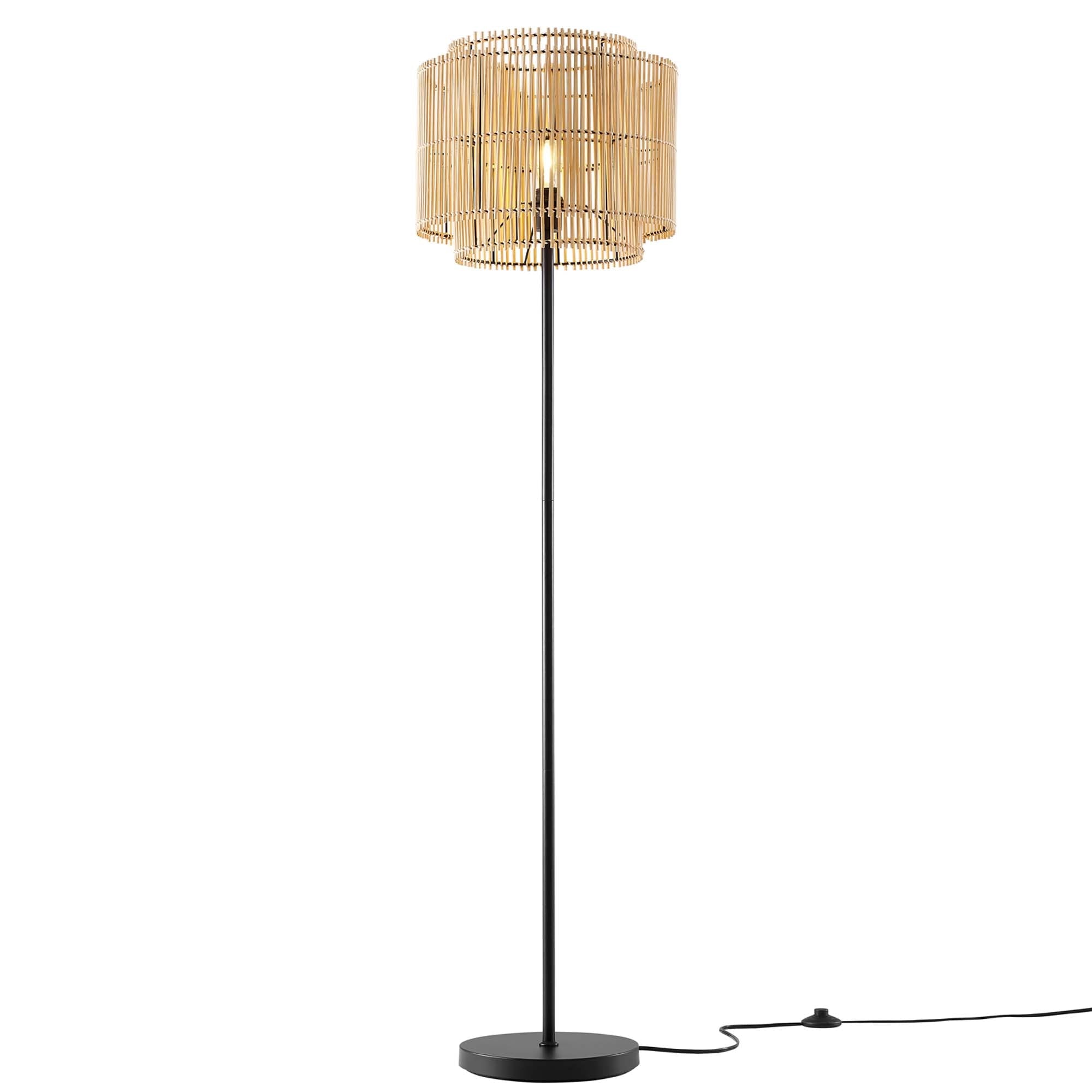 Nourish Bamboo Floor Lamp by Modway