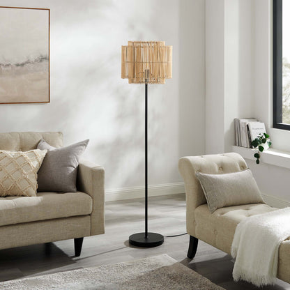 Nourish Bamboo Floor Lamp by Modway