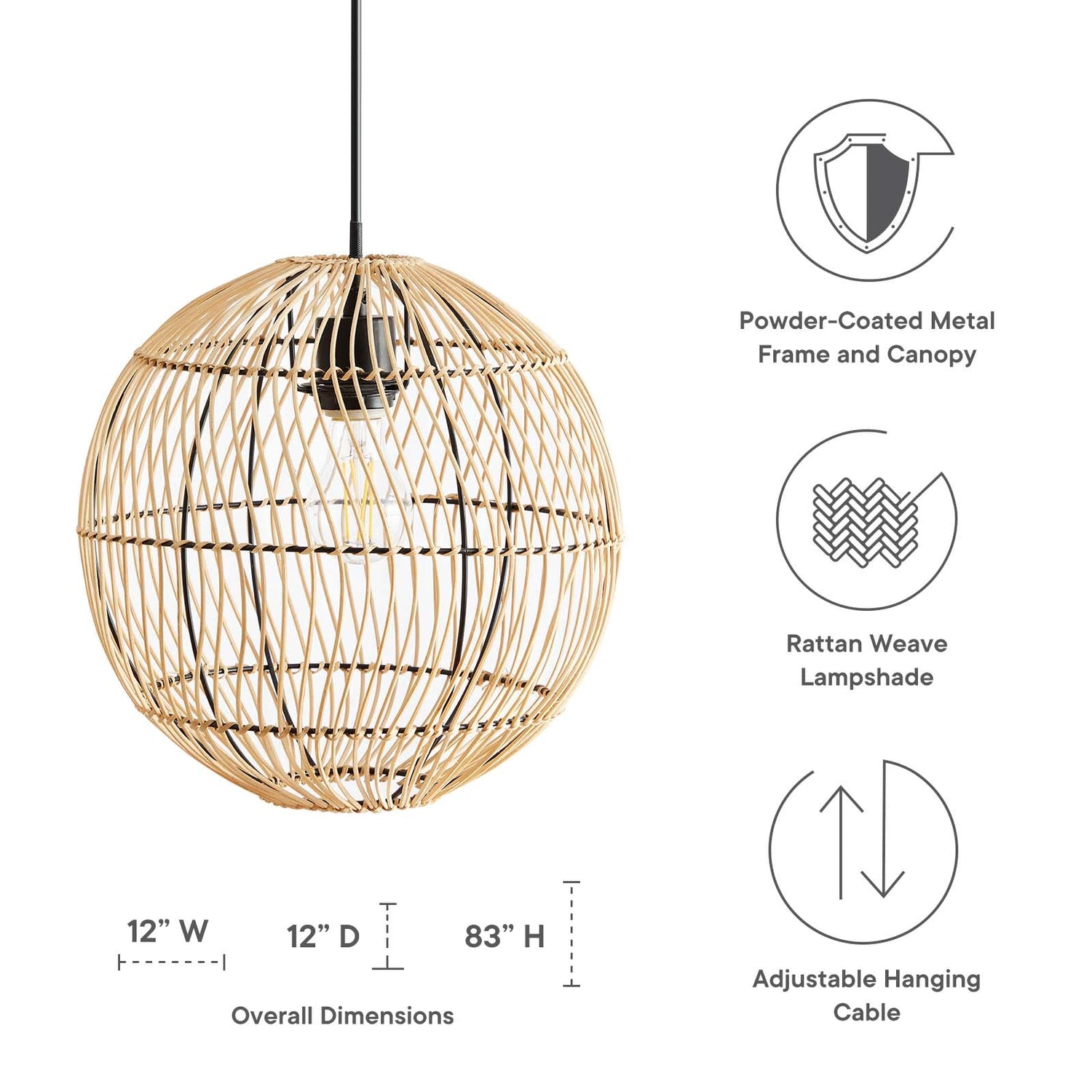 Nurture Rattan Pendant Light By HouseBean