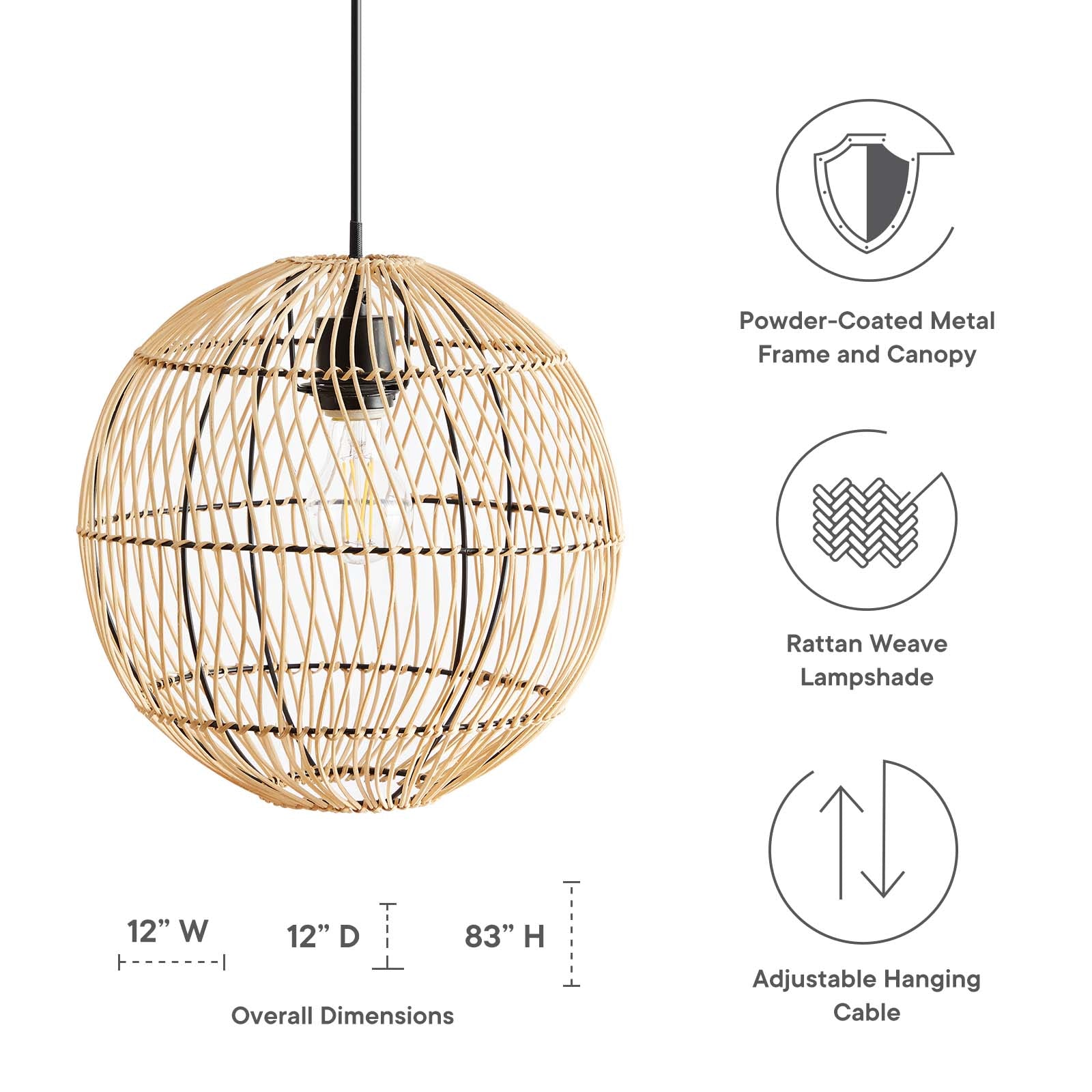 Nurture Rattan Pendant Light By HouseBean