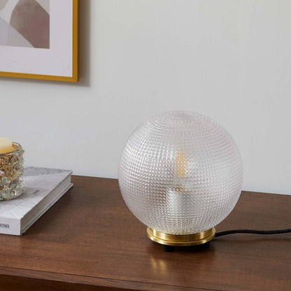 Destiny Glass and Metal Table Lamp By HouseBean