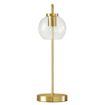 Silo Glass Globe Glass and Metal Table Lamp By HouseBean