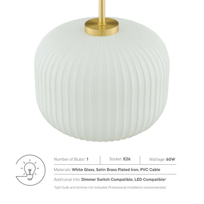 Reprise Glass Pendant Light by Modway